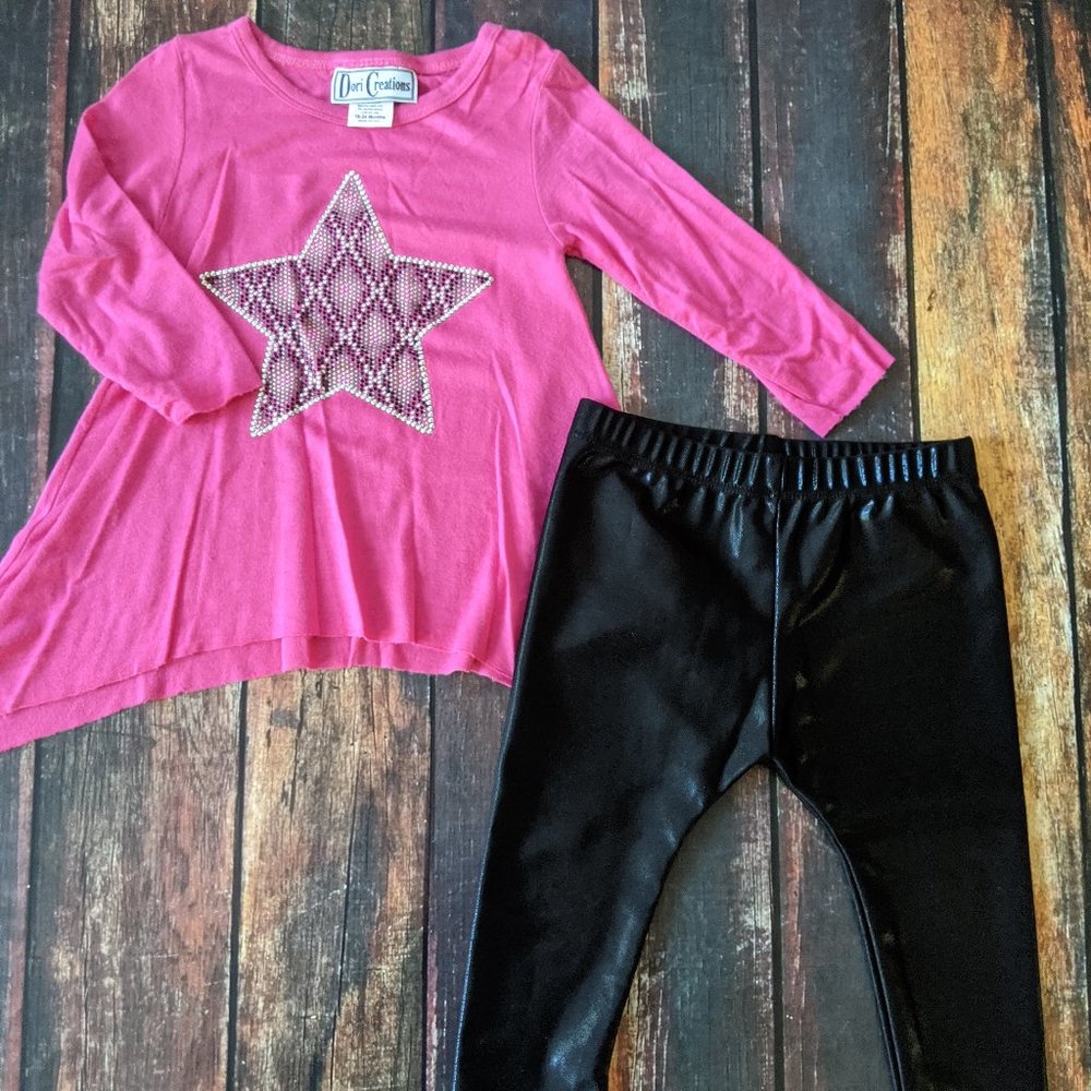 Infant girl 2 piece legging set